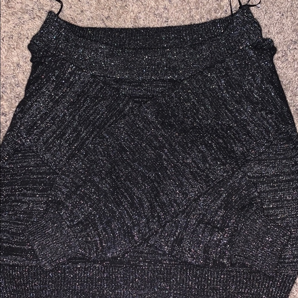 Off the shoulder sparkly sweater